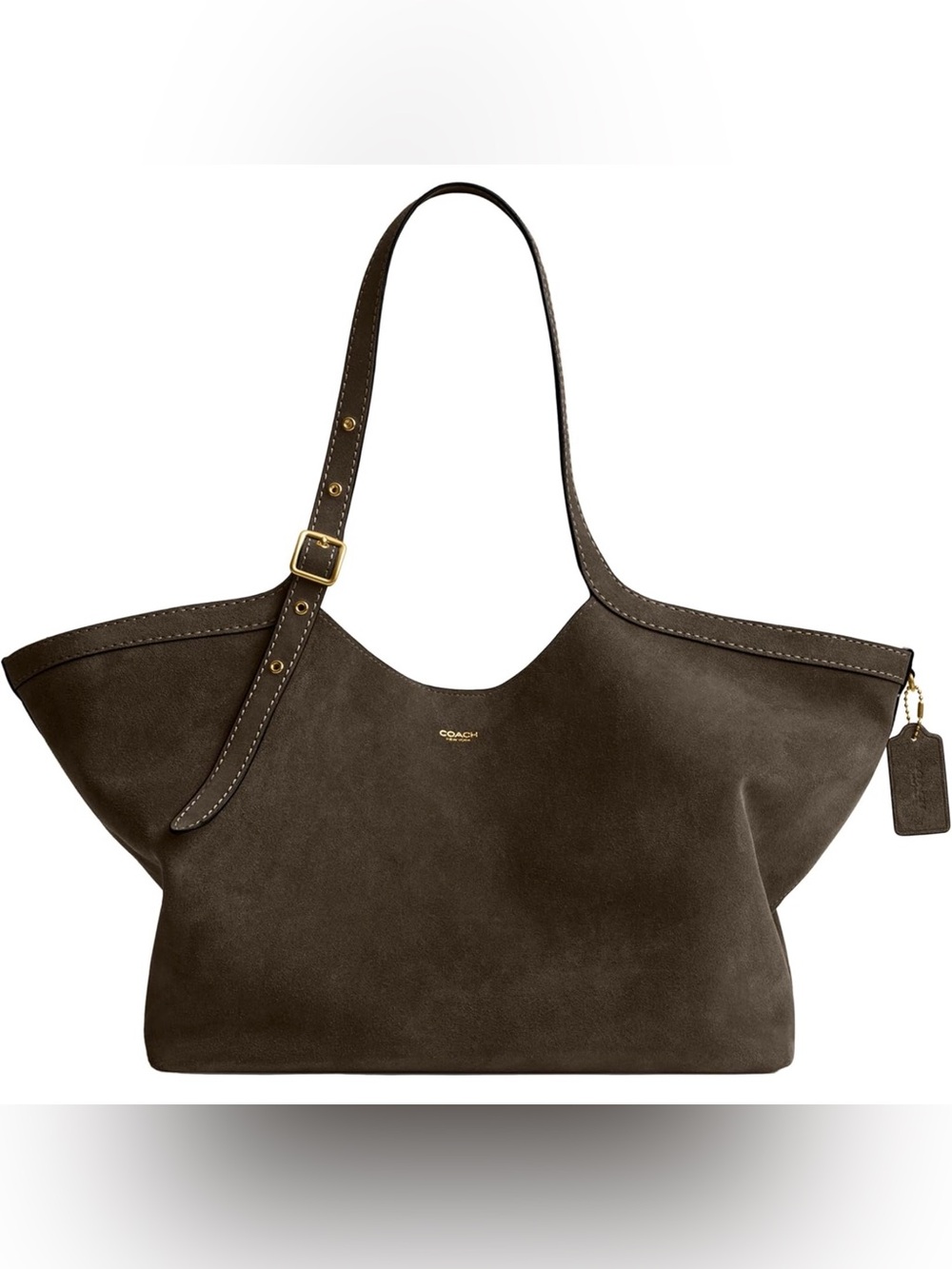 Coach Gramercy Tote in Olive Suede